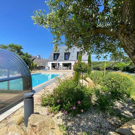 Superbe Villa Tout Confort Avec Piscine Chauffee Er Couverte Et Spa A 2 Pas De La Plage Фуенан Екстериор снимка