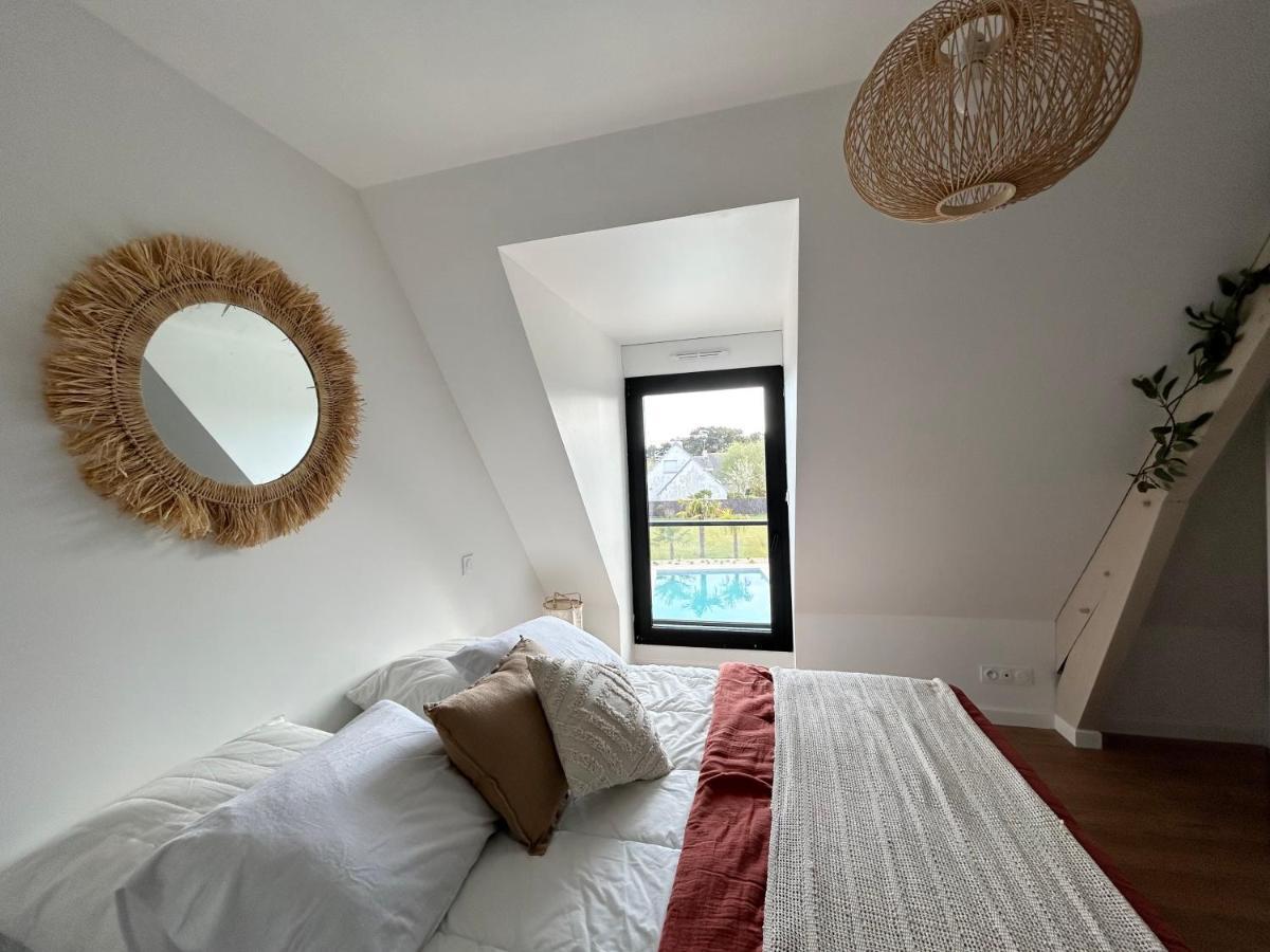Superbe Villa Tout Confort Avec Piscine Chauffee Er Couverte Et Spa A 2 Pas De La Plage Фуенан Екстериор снимка