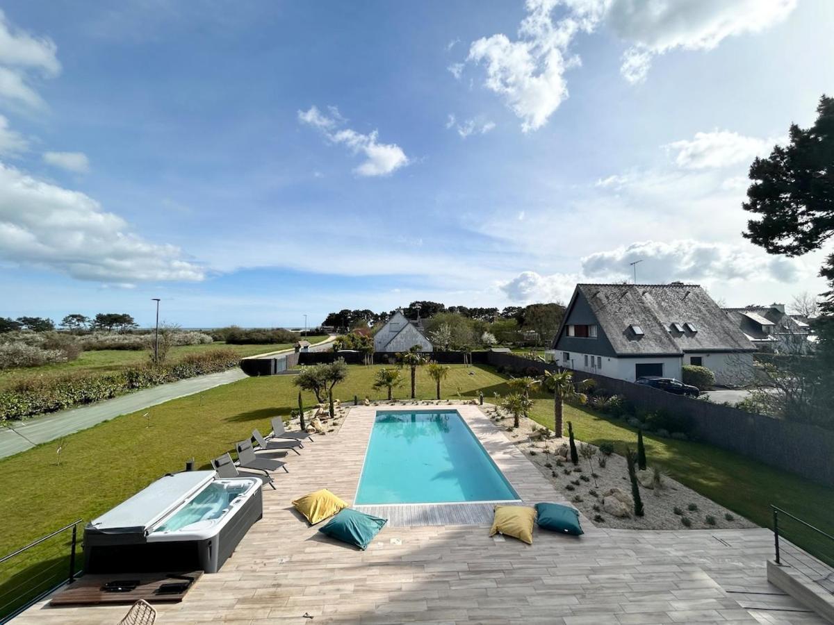 Superbe Villa Tout Confort Avec Piscine Chauffee Er Couverte Et Spa A 2 Pas De La Plage Фуенан Екстериор снимка