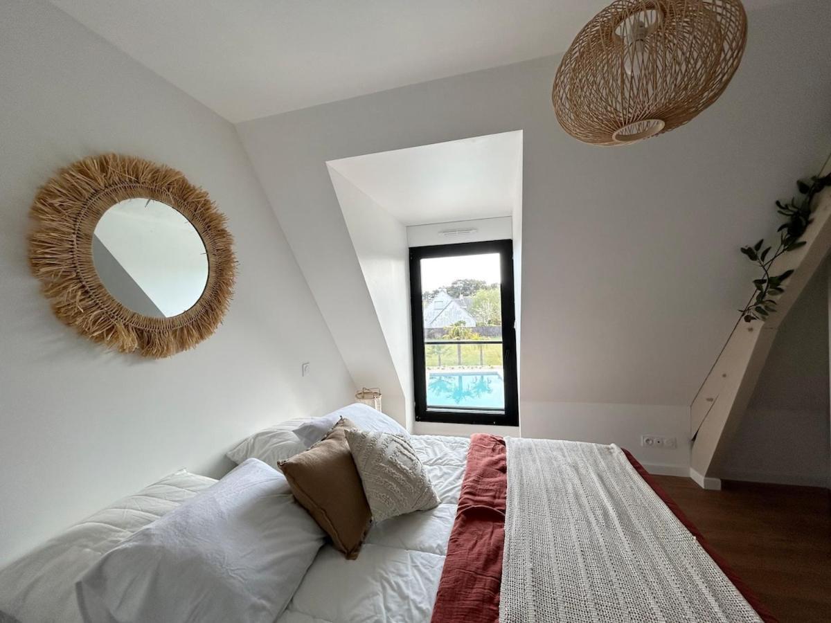 Superbe Villa Tout Confort Avec Piscine Chauffee Er Couverte Et Spa A 2 Pas De La Plage Фуенан Екстериор снимка